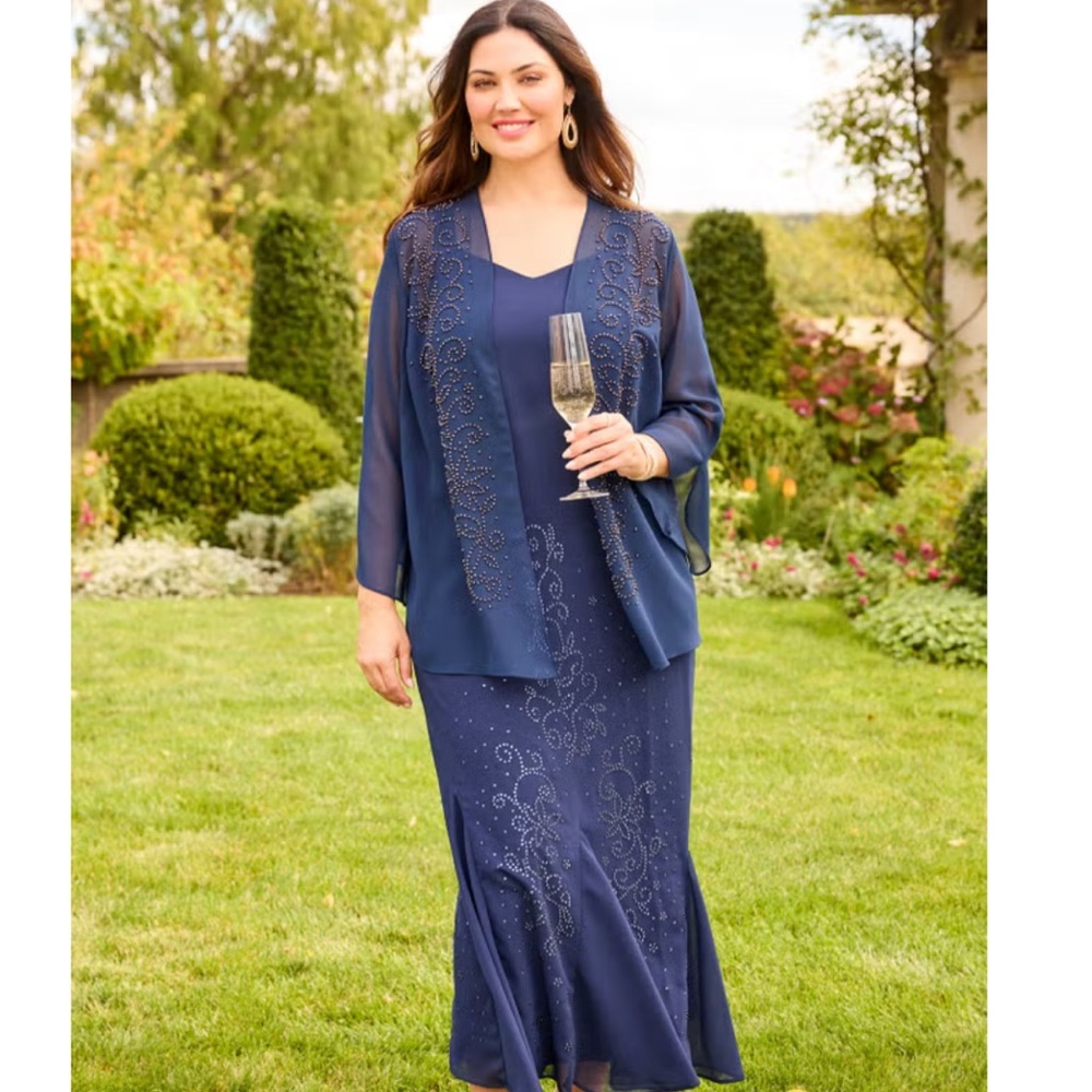 Catherines formal gown plus size (34) mother of bride/groom  - maxi dress